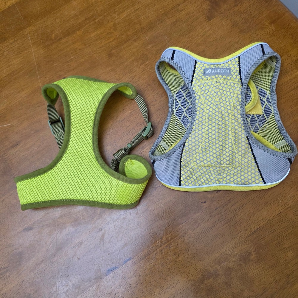 Auroth Dog Harness XL ‎ Comfortable Reflective Adjustable Padded Green 18-35